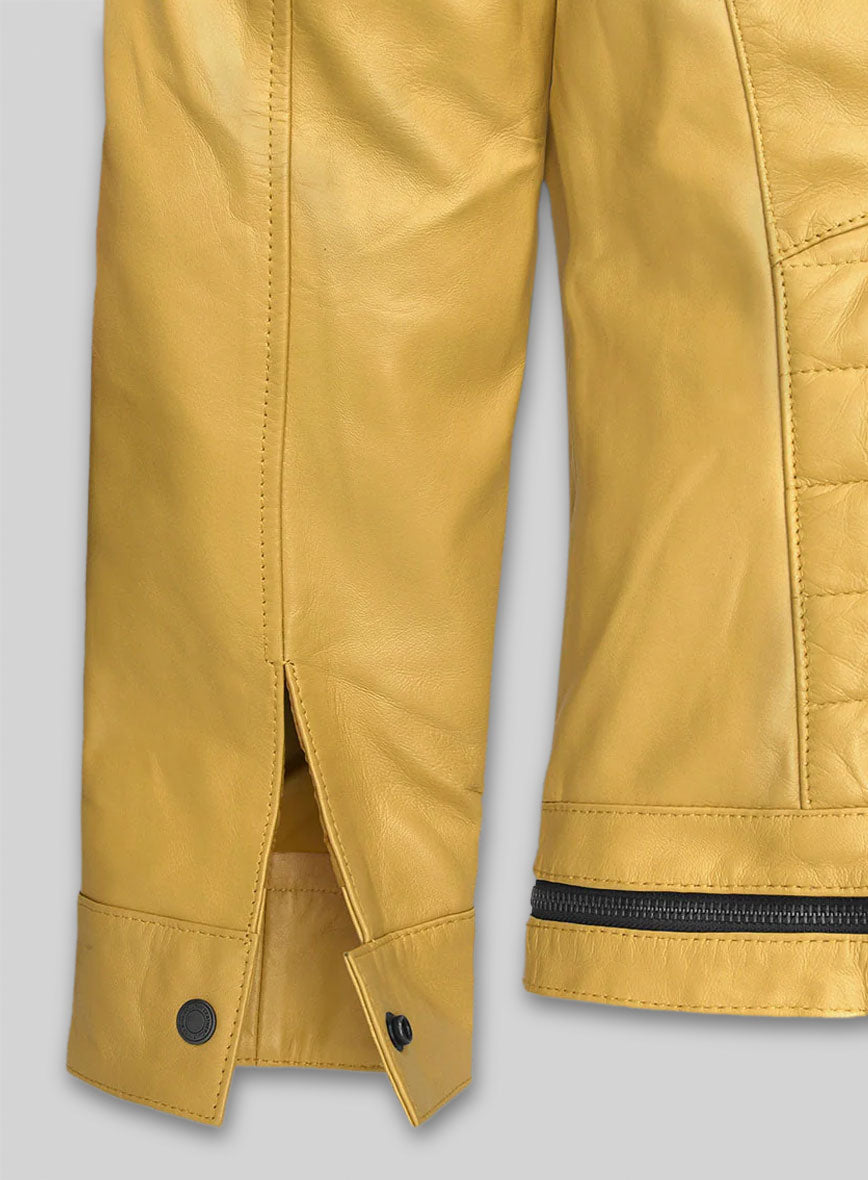 Yellow Andrew Tate Leather Jacket