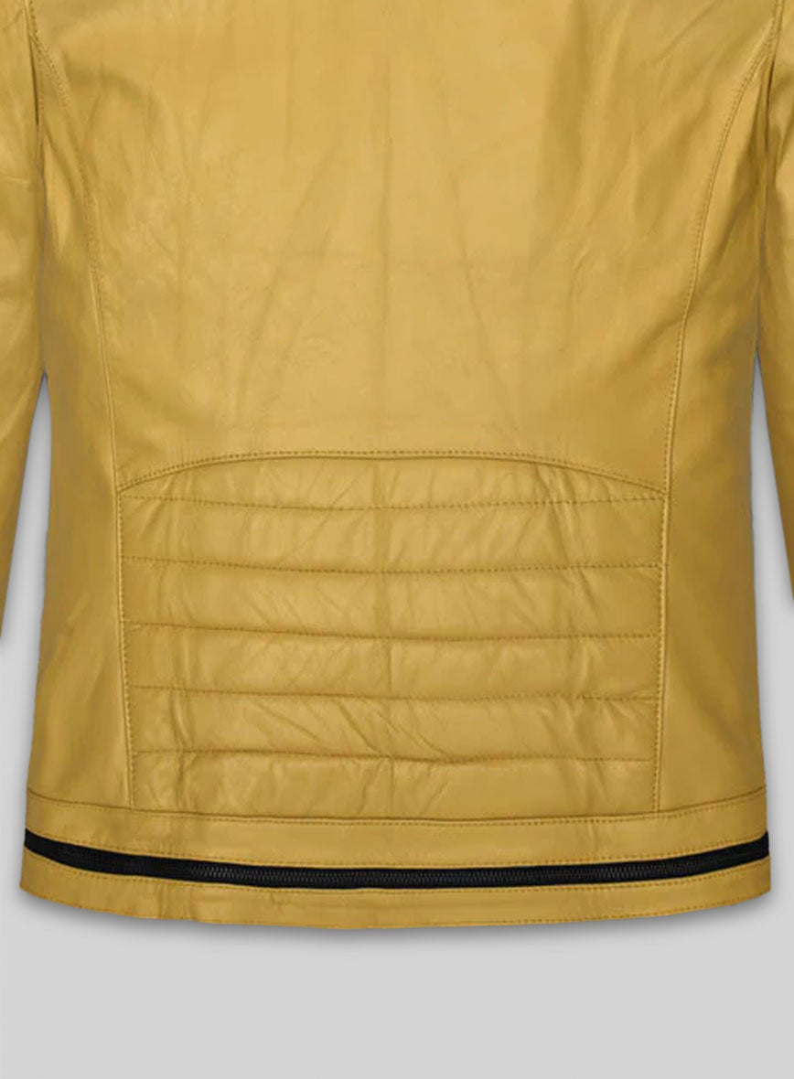 Yellow Andrew Tate Leather Jacket