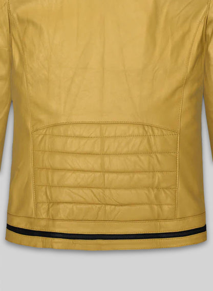 Yellow Andrew Tate Leather Jacket