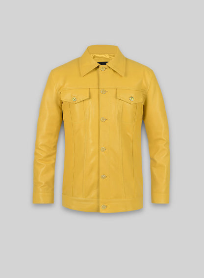 Yellow Transformers 4 Mark Wahlberg Leather Jacket