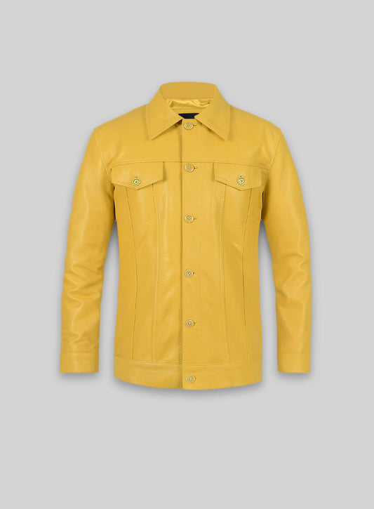 Yellow Transformers 4 Mark Wahlberg Leather Jacket
