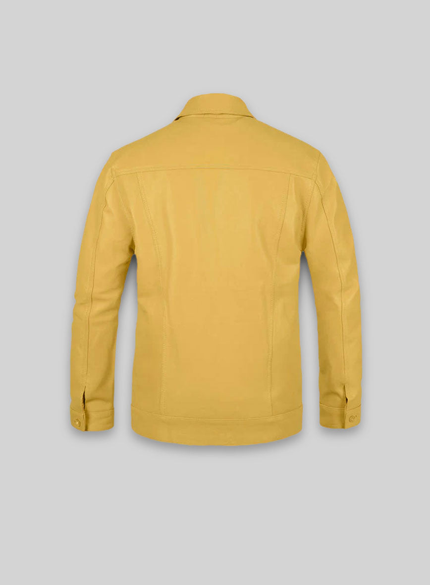 Yellow Transformers 4 Mark Wahlberg Leather Jacket