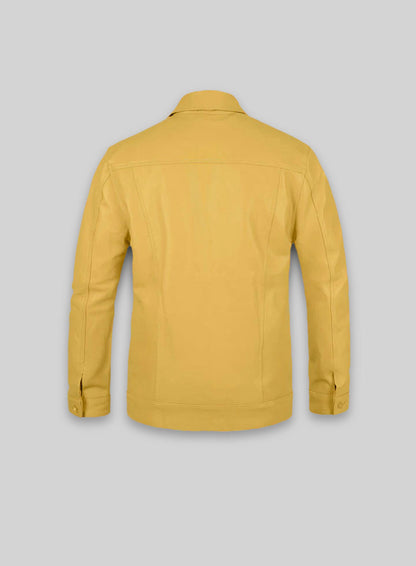 Yellow Transformers 4 Mark Wahlberg Leather Jacket