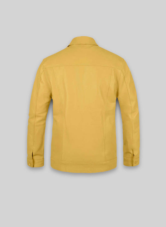 Yellow Transformers 4 Mark Wahlberg Leather Jacket