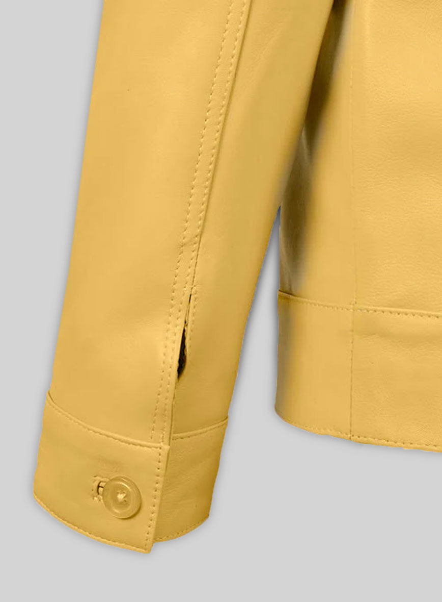 Yellow Transformers 4 Mark Wahlberg Leather Jacket