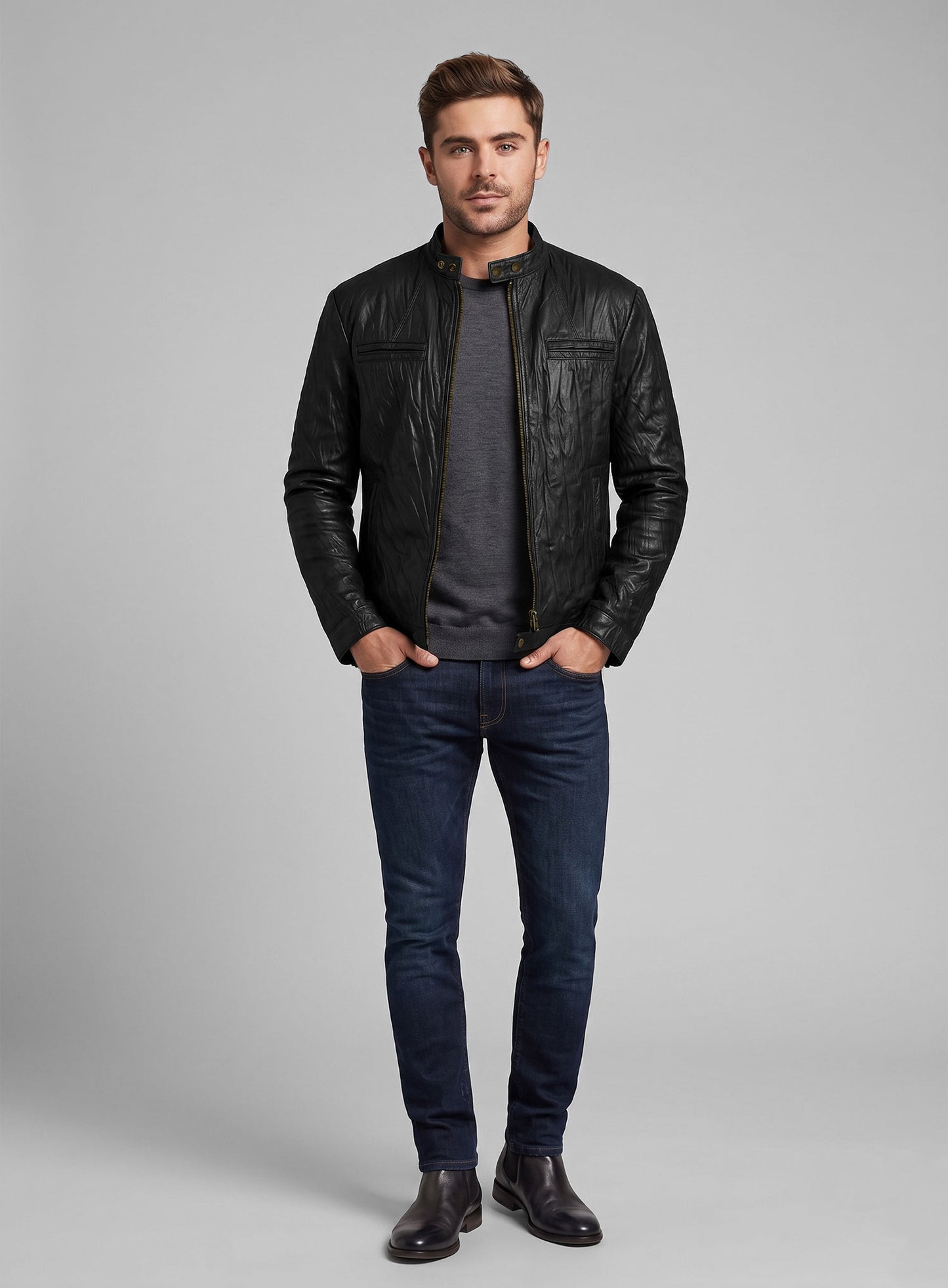 Zac Efron 17 Again Leather Jacket