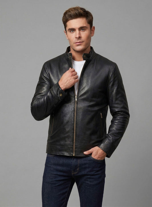 Zac Efron Baywatch Leather Jacket