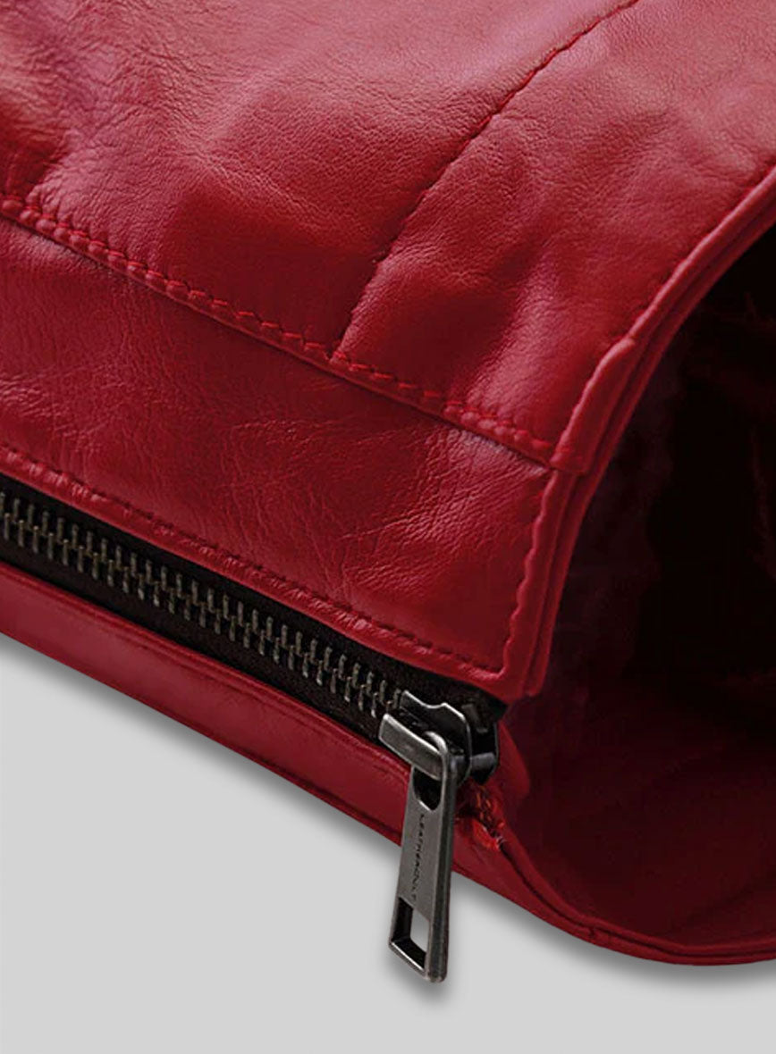 Zipper Leather Mini Skirt