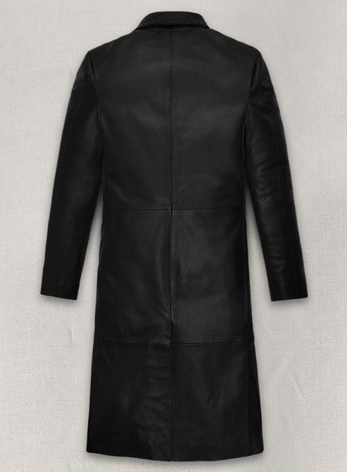 Zoe Kravitz Leather Long Coat - LeatherCult