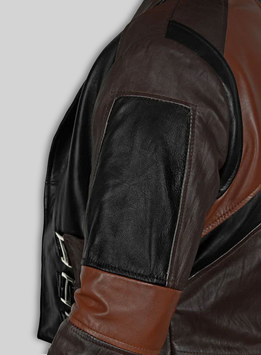 Zoe Saldana Guardians of the Galaxy Vol 2 Leather Coat
