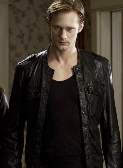 (image for) Alexander Skarsgard True Blood Leather Jacket #1