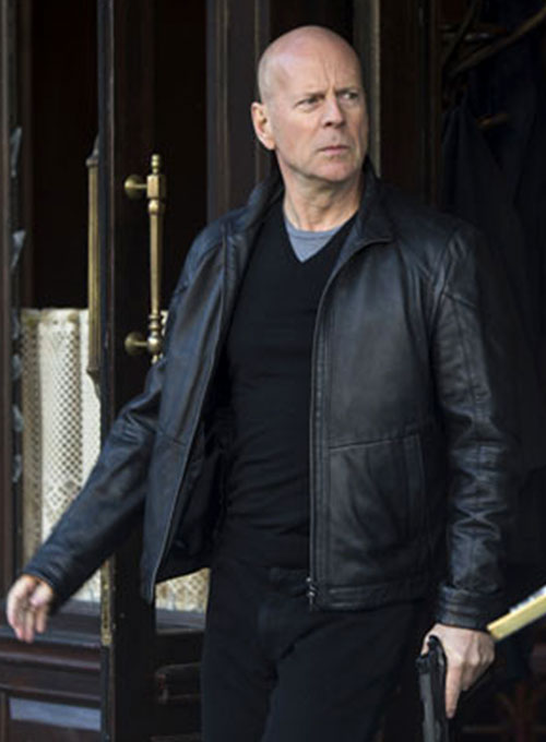 Bruce Willis Red 2 Leather Jacket Leathercult