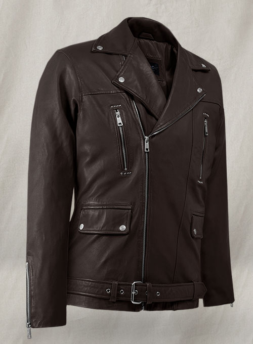 (image for) Dauntless Brown Biker Leather Jacket - Click Image to Close