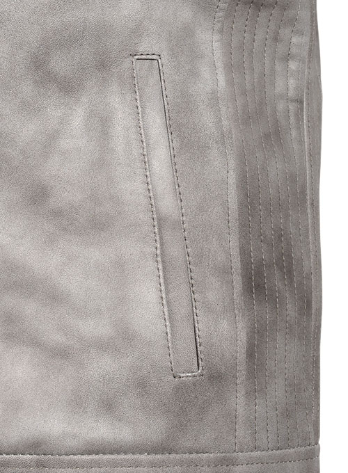 (image for) Harbor Gray Leather Jacket # 656 - Click Image to Close