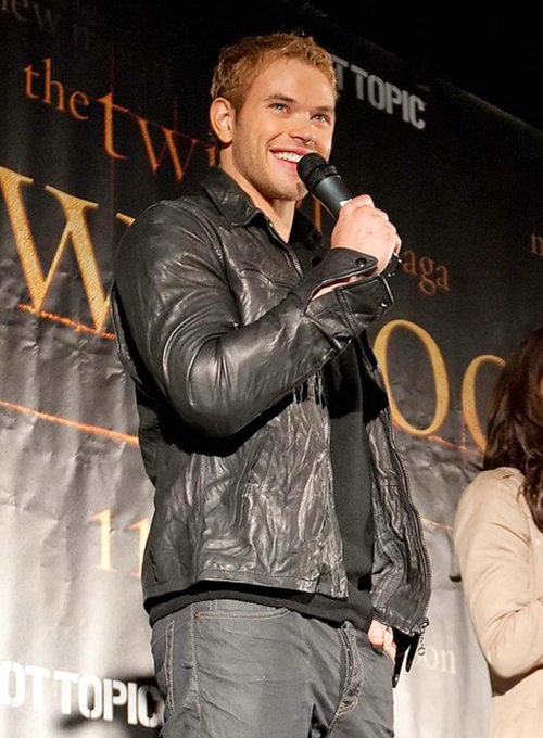 (image for) Kellan Lutz Leather Jacket #2