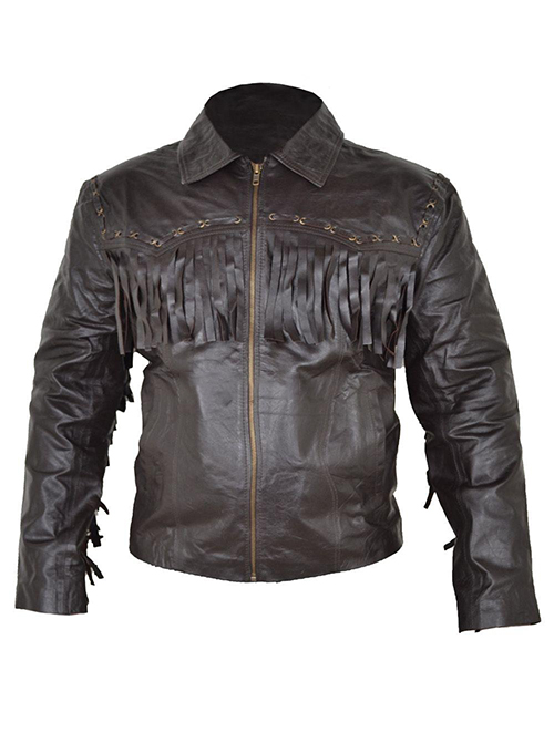 Leather Fringe Jacket #1007 : LeatherCult