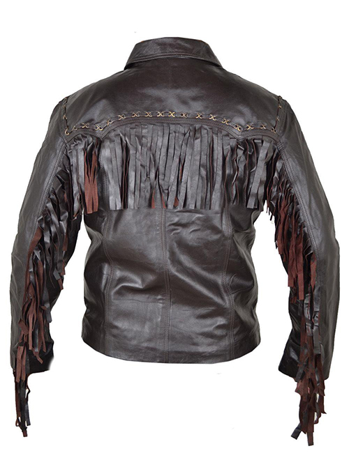 Leather Fringe Jacket #1007 : LeatherCult