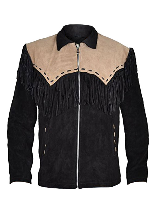 Leather Fringe Jacket #1013 : LeatherCult