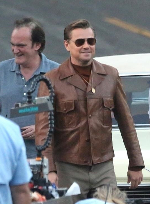 Leonardo DiCaprio Once Upon a Time in Hollywood Leather Jacket ...