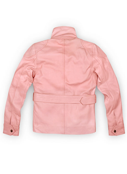 Light Pink Leather Jacket # 286 : LeatherCult: Genuine Custom Leather ...