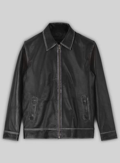 Rubbed Black Jason Bateman Leather Jacket : LeatherCult: Genuine Custom ...