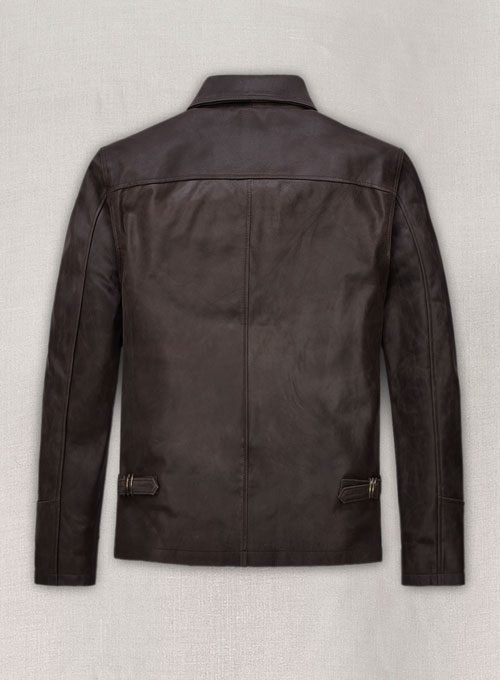 (image for) Sam Worthington Kidnapping Mr Heineken Leather Jacket