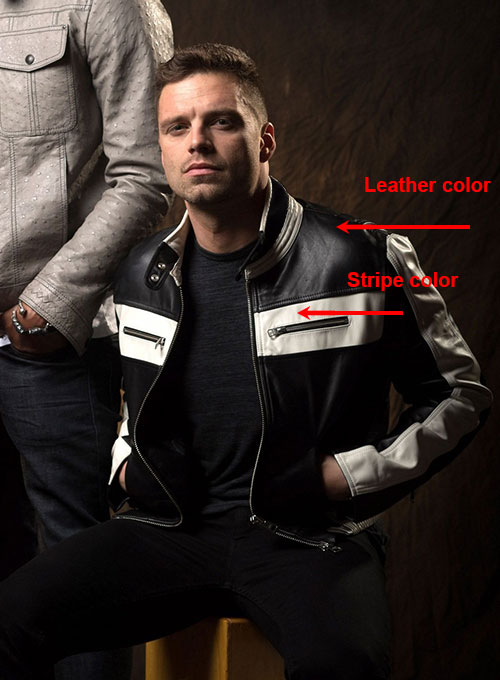 (image for) Sebastian Stan Leather Jacket