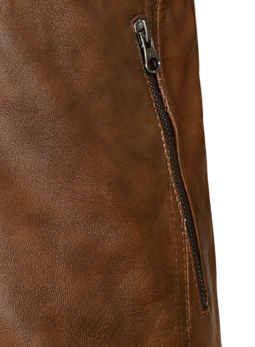 (image for) Spanish Brown Leather Jacket # 653