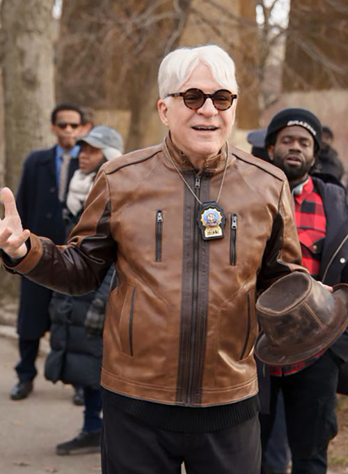 (image for) Steve Martin Only Murders in the Building Leather Jacket