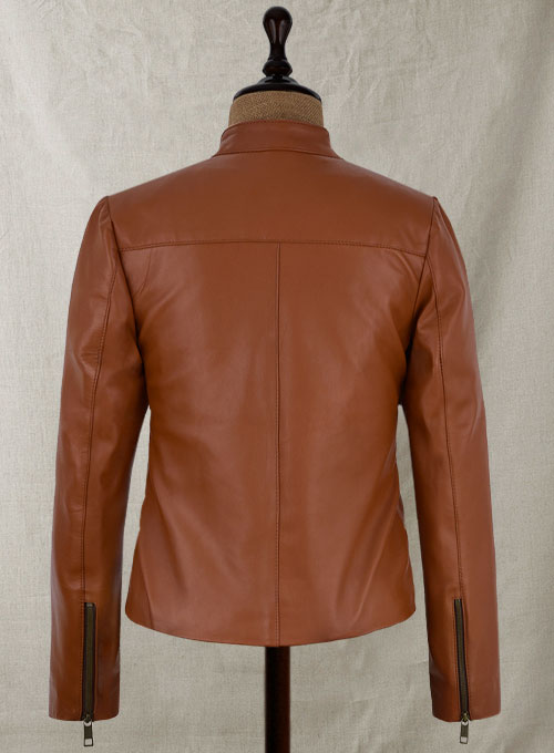 (image for) Terrain Brown Ellen Pompeo Leather Jacket #1