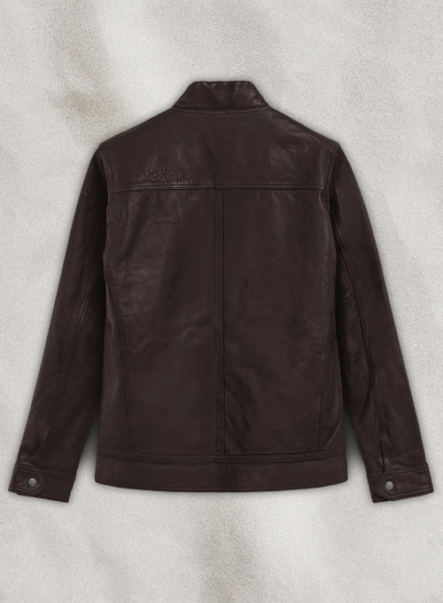 (image for) Thunder Storm Brown Biker Leather Jacket