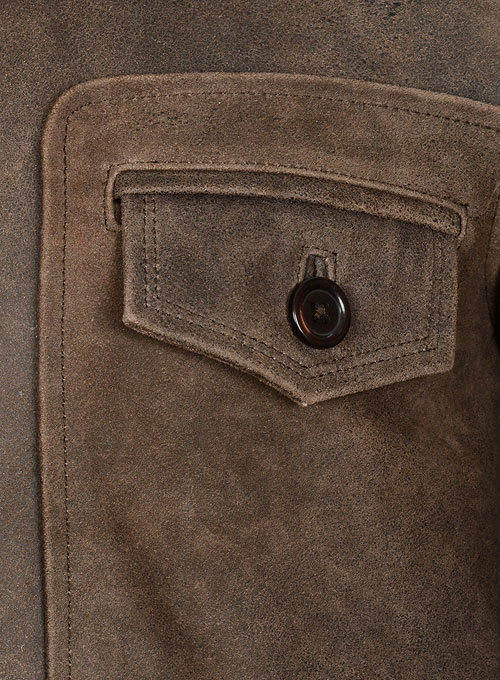 (image for) Vintage Brown Grain Avengers Steve Rogers Leather Jacket - Click Image to Close