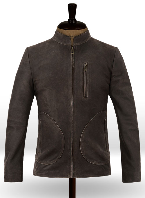 (image for) Vintage Brown Grain Rampage Dwayne Johnson Leather Jacket - Click Image to Close