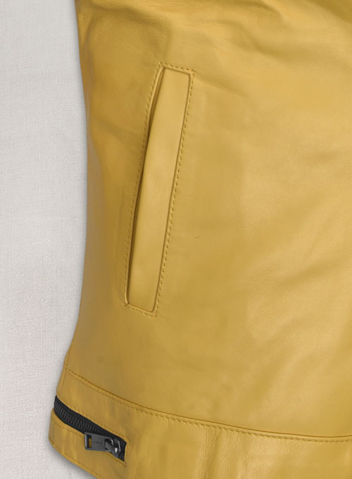 (image for) Yellow Andrew Tate Leather Jacket
