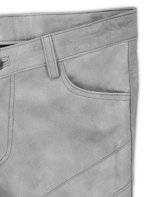 (image for) Harbor Gray Leather Biker Jeans #511 - Click Image to Close