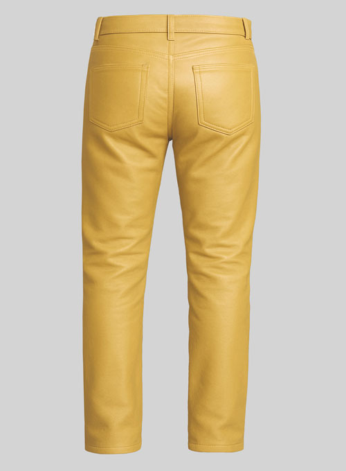 (image for) Yellow Leather Jeans