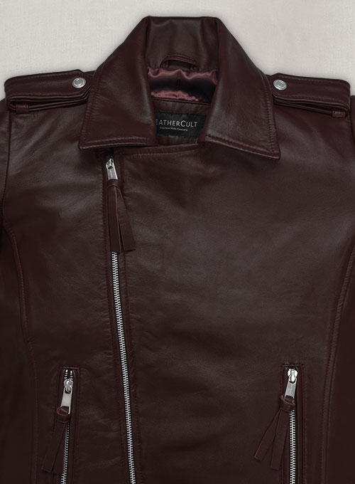 (image for) Burgundy Teenage Mutant Ninja Turtles 2 Megan Fox Jacket