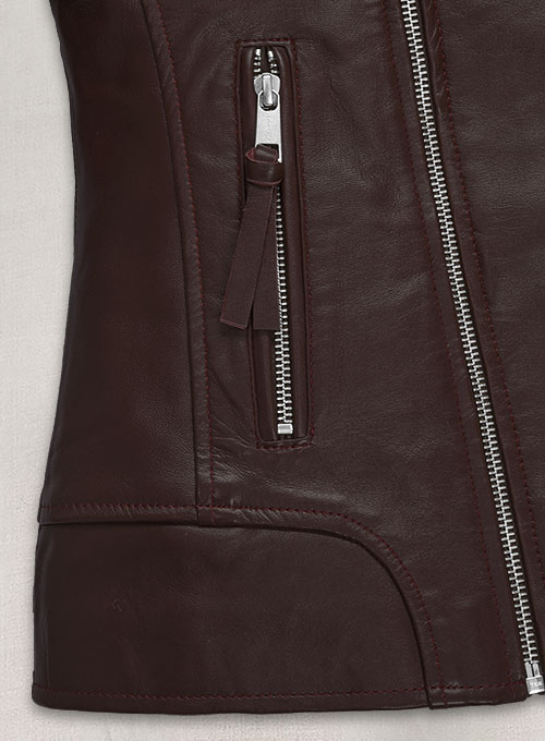 (image for) Burgundy Teenage Mutant Ninja Turtles 2 Megan Fox Jacket