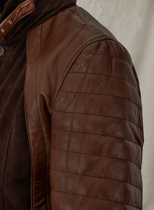 (image for) Daniel Radcliff Horns Leather Jacket - Click Image to Close