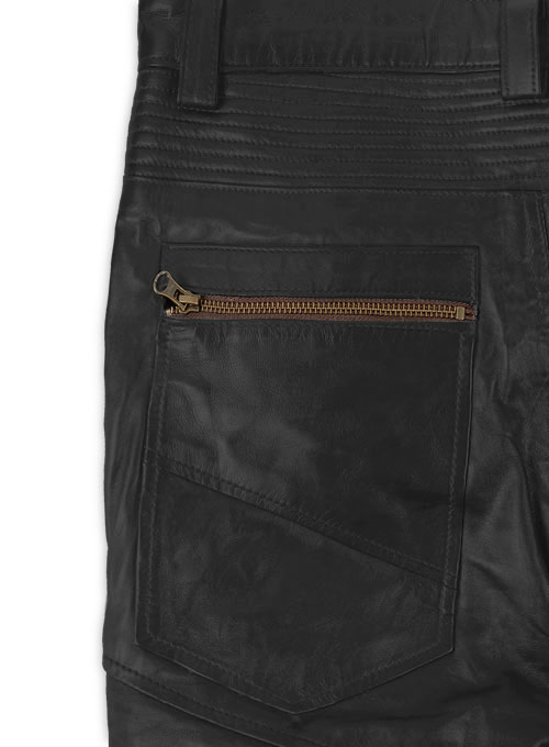 (image for) Leather Biker Jeans - Style # 512 - Click Image to Close