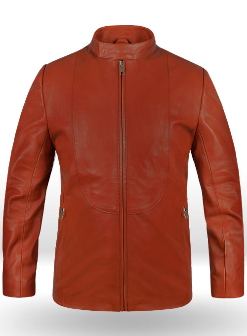 Bright Orange Leather Jacket #706 : LeatherCult.com, Leather Jeans ...