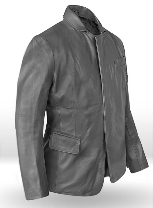 (image for) Gray Leather Jacket # 611 - Click Image to Close