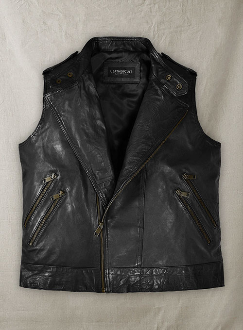 (image for) Leather Biker Vest # 313