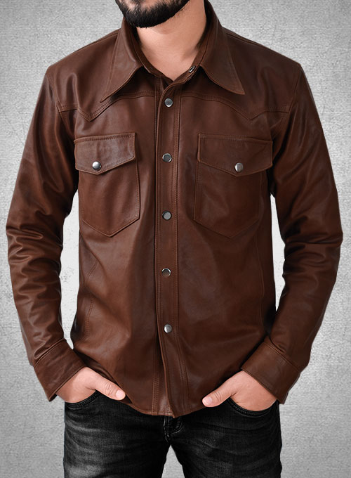 styling a leather shirt