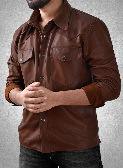 styling a leather shirt