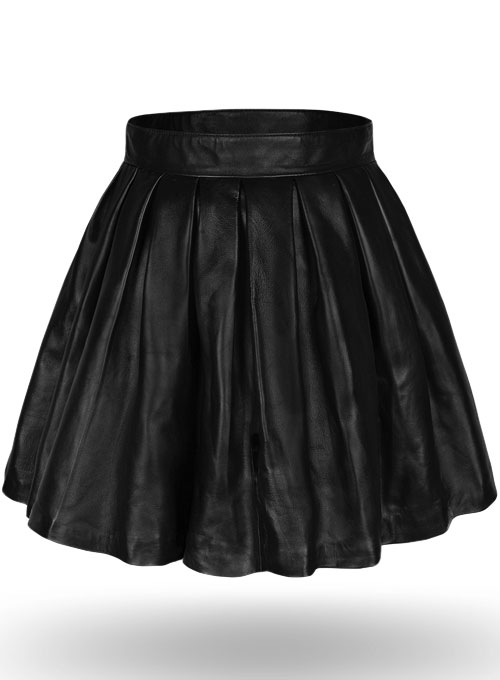 (image for) Pleated Leather Skirt