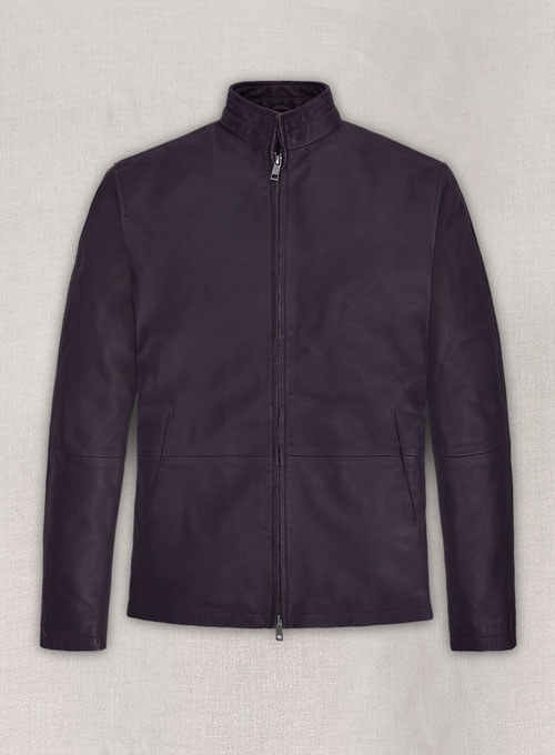 (image for) Purple Washed & Wax Tom Cruise MI Reckoning Leather Jacket - Click Image to Close