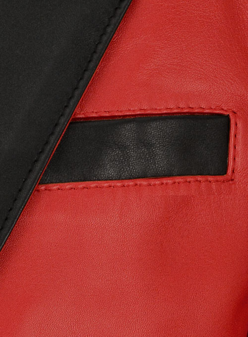 (image for) Red Hampton Leather Blazer