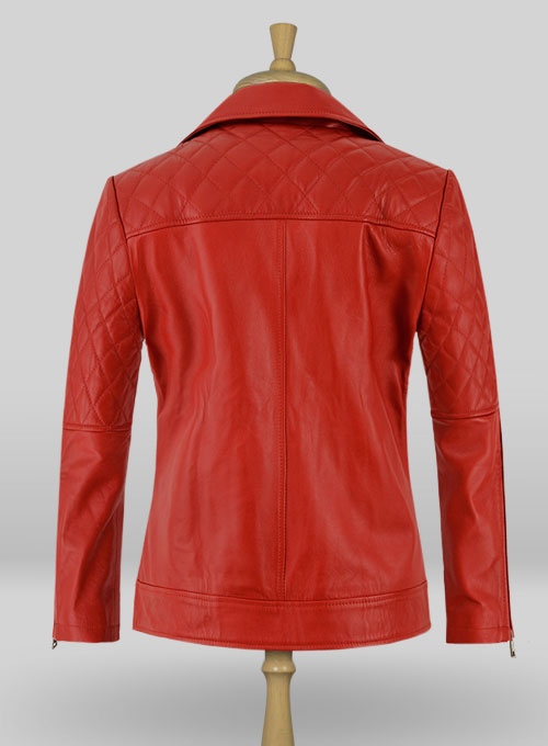 Red Katy Perry Leather Jacket : LeatherCult