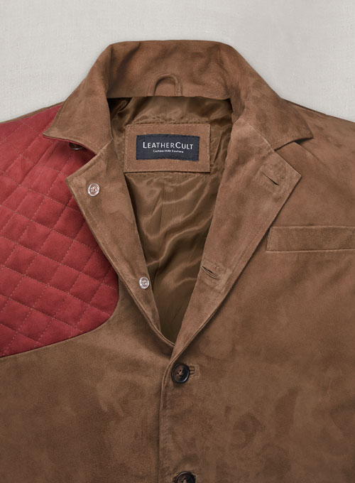 (image for) Safari Hickory Suede Leather Blazer